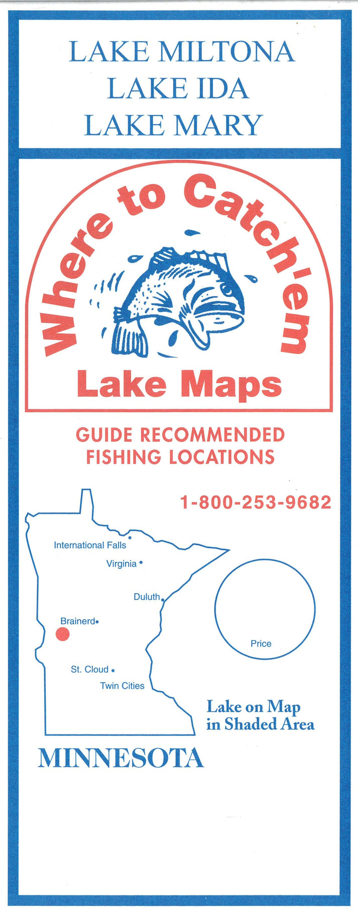 LAKE MILTONA Fishing Map