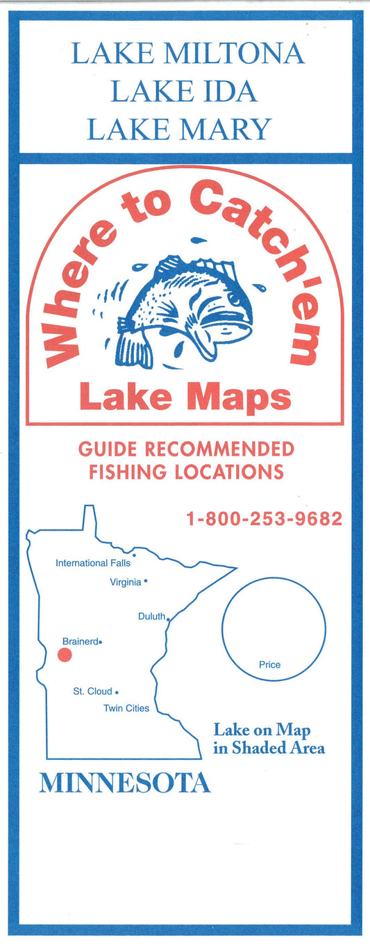 LAKE MILTONA Fishing Map