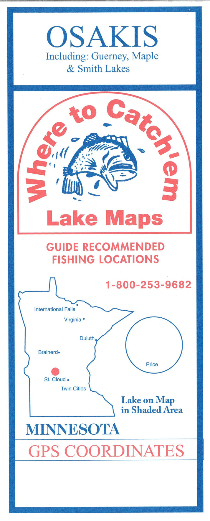 LAKE OSAKIS FISHING MAP