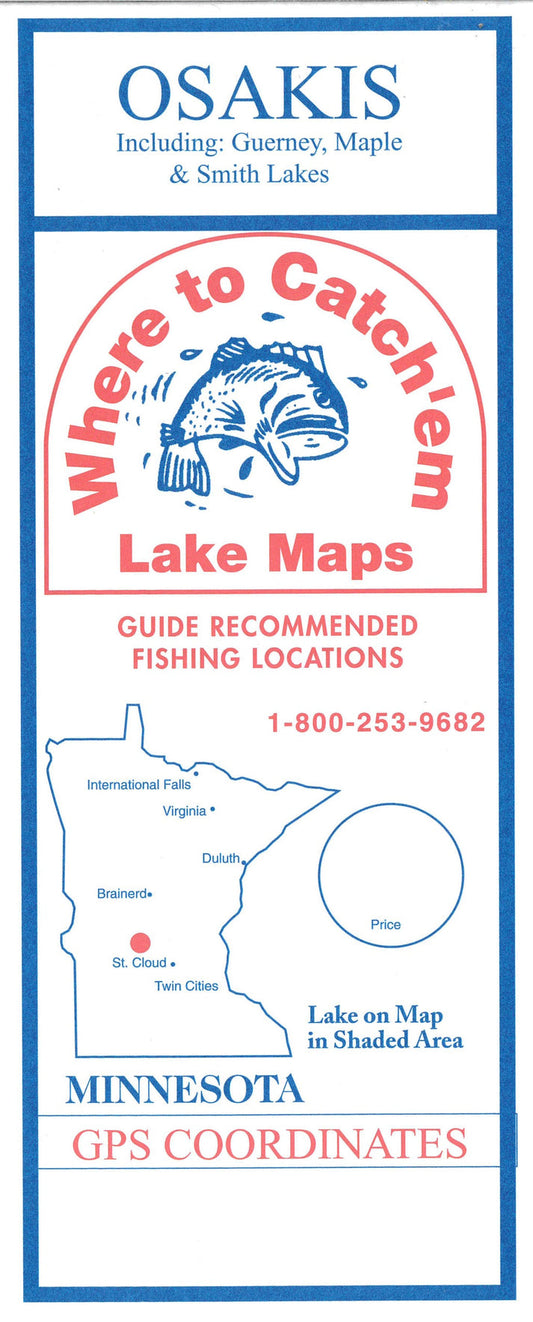 LAKE OSAKIS FISHING MAP