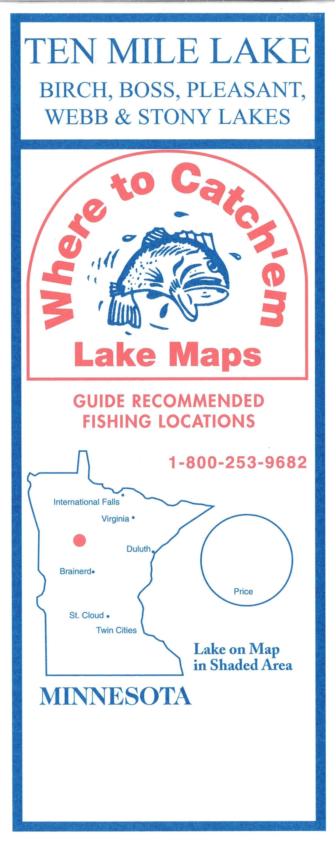 TEN MILE FISHING MAP