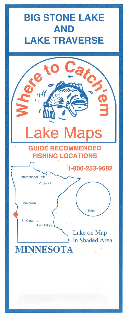TRAVERSE, BIG STONE Fishing Maps