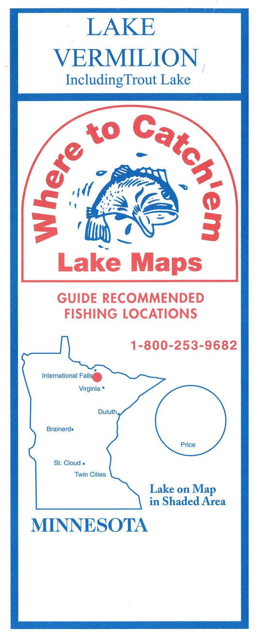 VERMILION LAKE Fishing Map