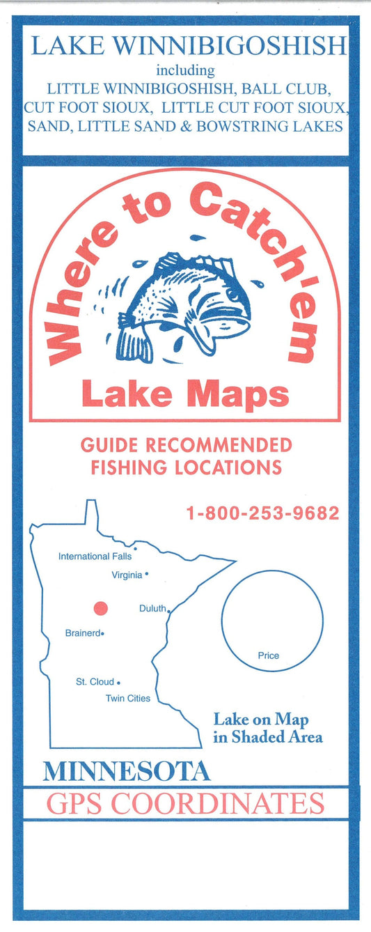 WINNIBIGOSHISH FISHING MAP