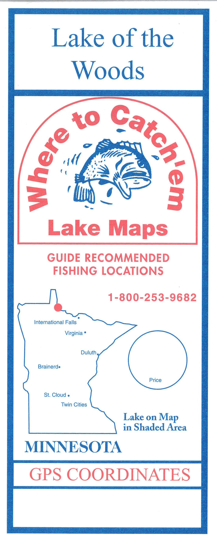 LAKE OF WOODS Fishing Map