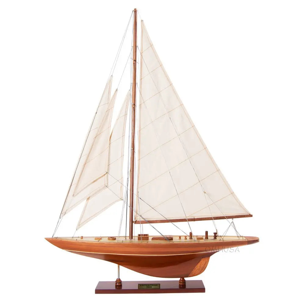 America's Cup Enterprise Sailboat Model