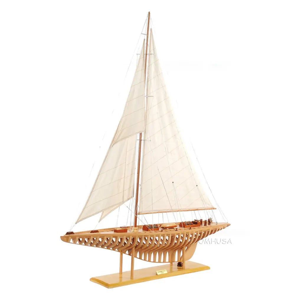 Shamrock Open Hull Model Sailboat