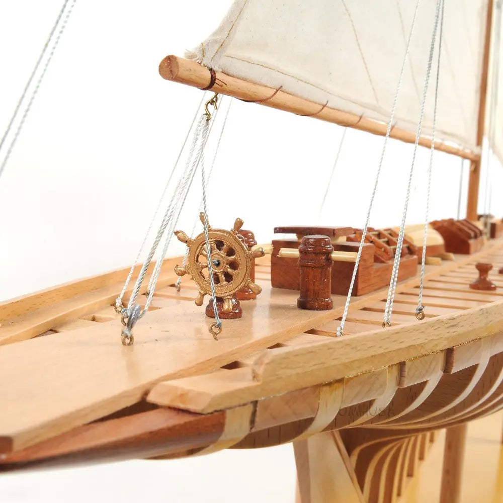 Shamrock Open Hull Model Sailboat