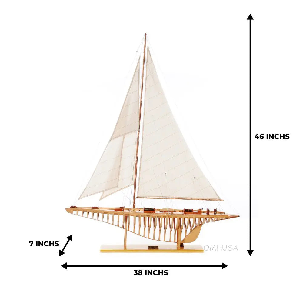 Shamrock Open Hull Model Sailboat