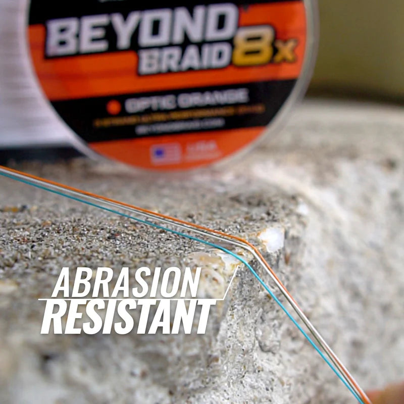 BEYOND BRAID YELLOW 8X- ULTRA PERFORMANCE 8 STRAND 2000 Yards 15-100lb Test