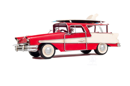 Model 1957 Ford Country Squire Station Wagon Red