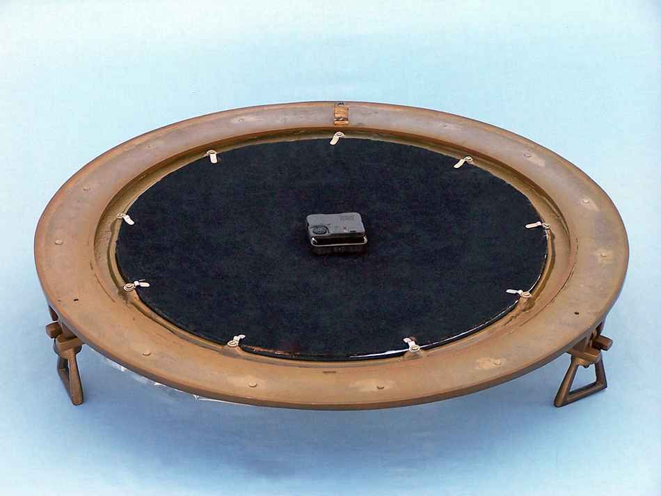 Antique Brass Decorative Ship Porthole Clock 24"