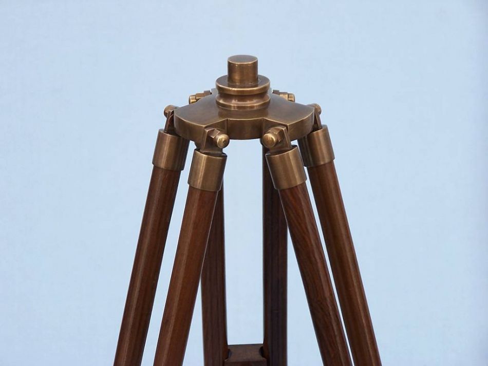 Floor Standing Antique Brass Galileo Telescope 65"