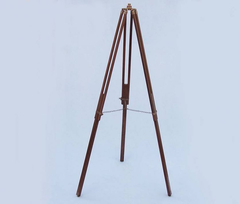 Floor Standing Antique Brass Galileo Telescope 65"