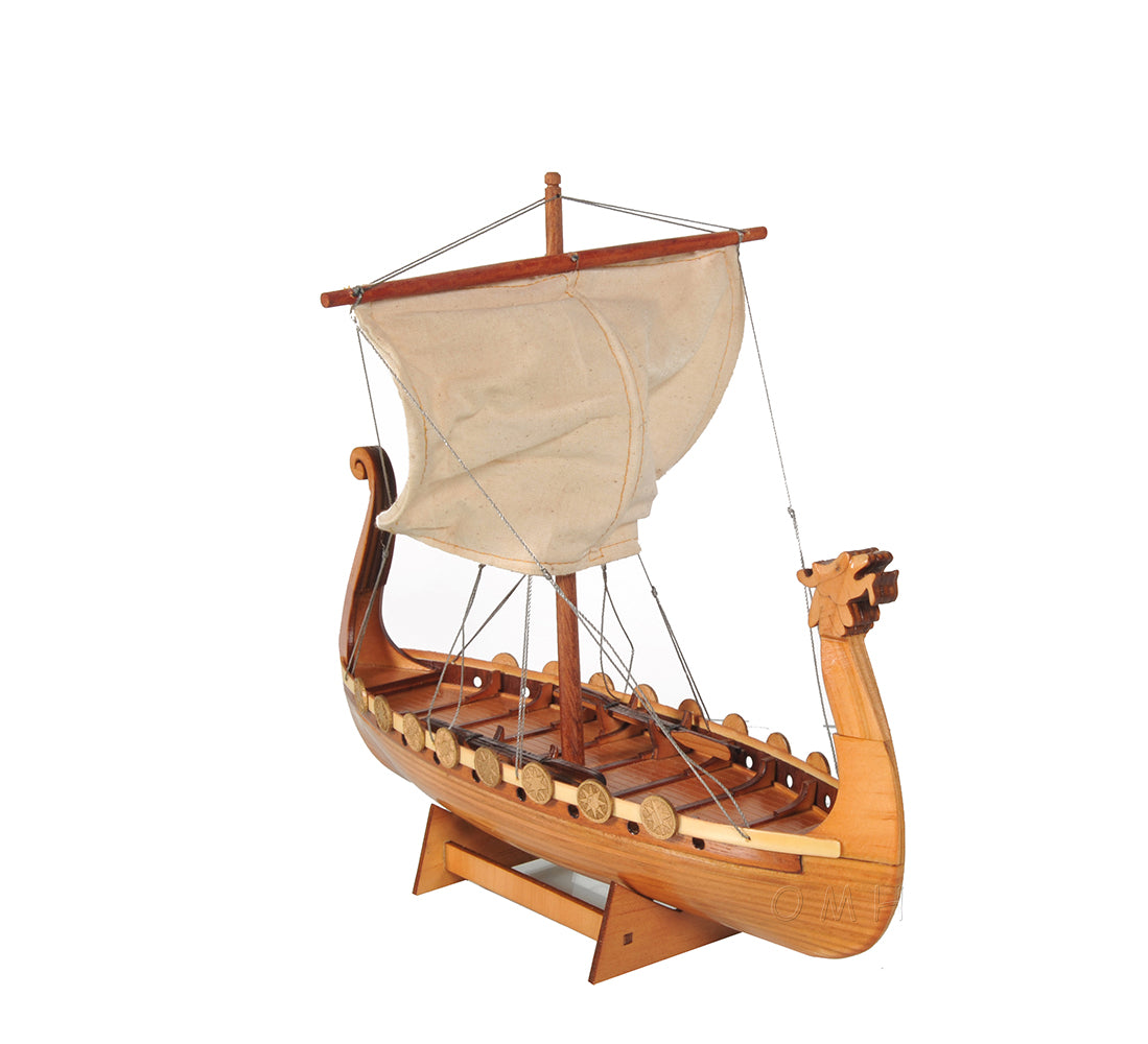 Drakkar Viking Wooden Model