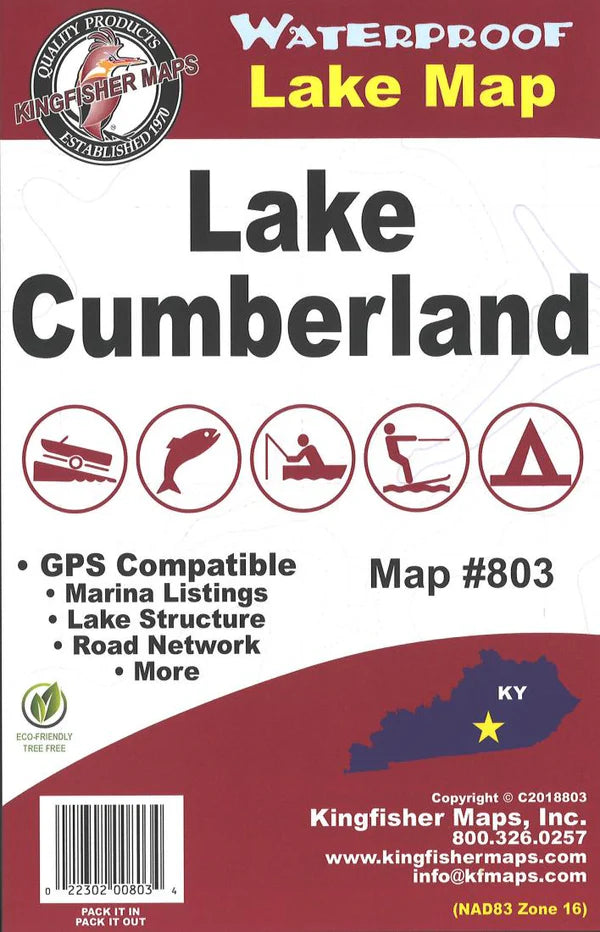 Lake Cumberland Fishing Map-803