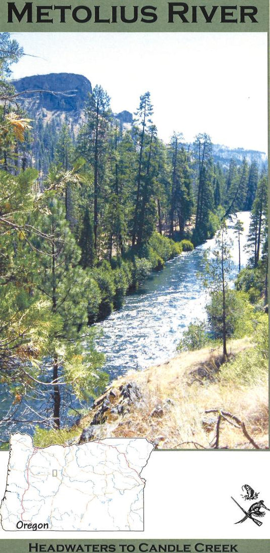Metolius River Headwaters to Candle Creek Fishing Map