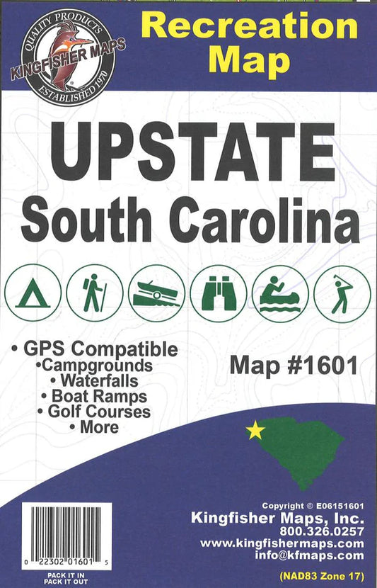 Upstate South Carolina Recreation Map-1601