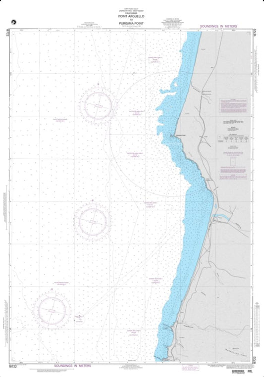 Point Arguello To Purisima Point (NGA-18722-3) by National Geospatial-Intelligence Agency Nautical Chart