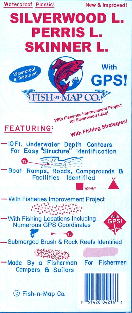 Silverwood/Perris/Skinner Fishing Map