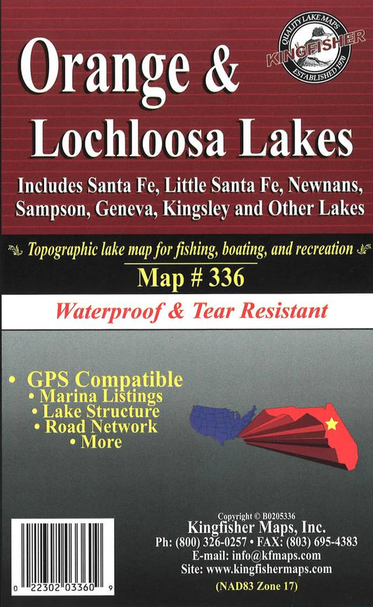 Orange/Lochloosa Lakes Fishing Map-336