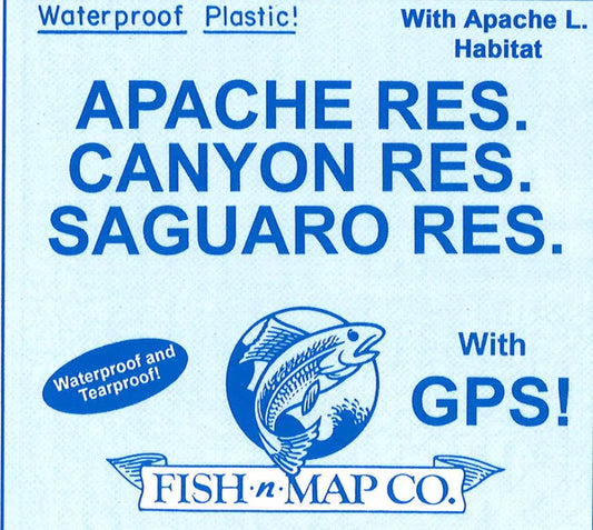 Apache/Canyon/Saguaro Reservoir Fishing Map