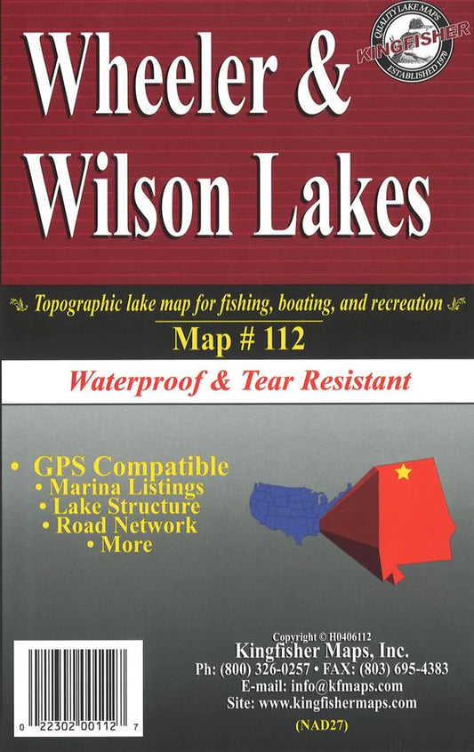 Wheeler & Wilson Lakes Fishing Map-112