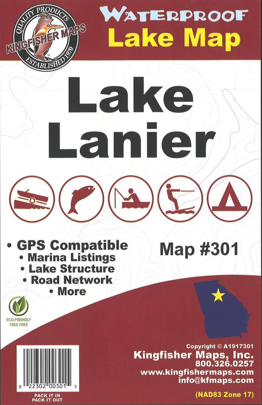 Lake Lanier Fishing Map-301
