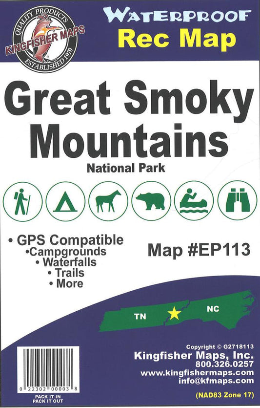 Great Smoky Mountain National Park Map EP113