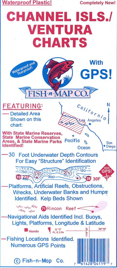 Channel Islands/Ventura Fishing Map