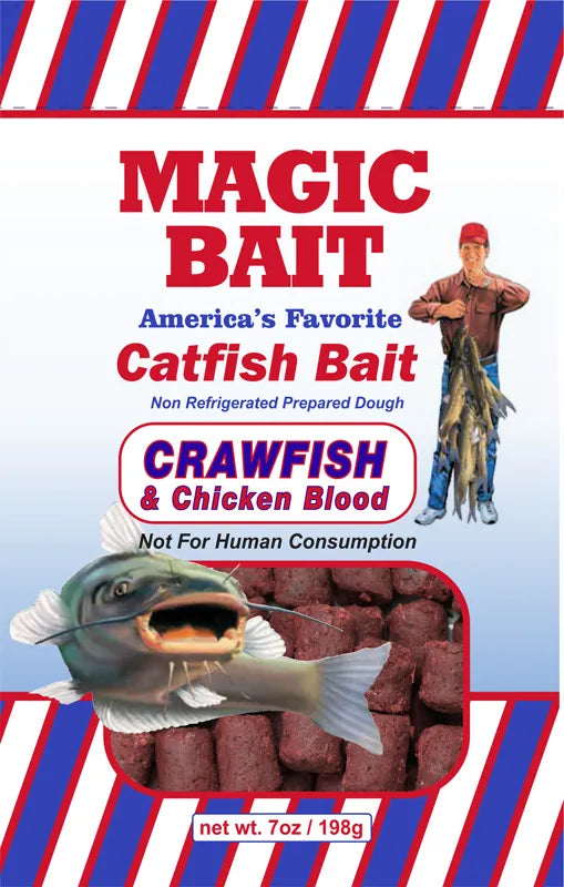 Magic Bait’s Crawfish & Chicken Blood Catfish Bait 2 Packages