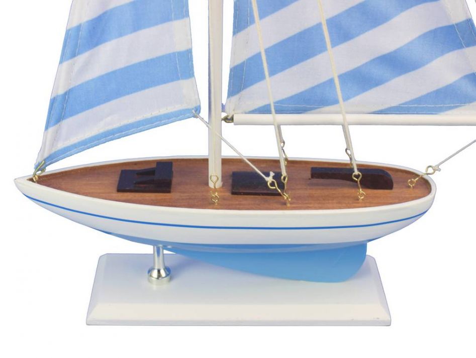 Wooden Anchors Aweigh Model Sailboat 17"