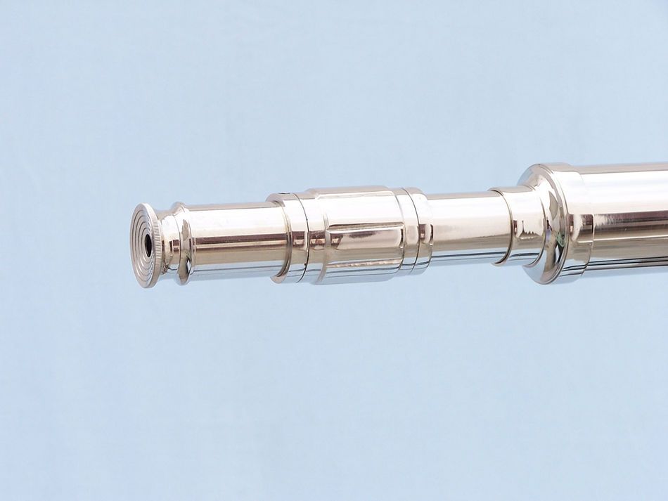 Floor Standing Chrome Galileo Telescope 65"