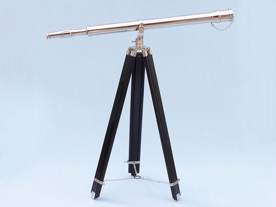Floor Standing Chrome Galileo Telescope 65"