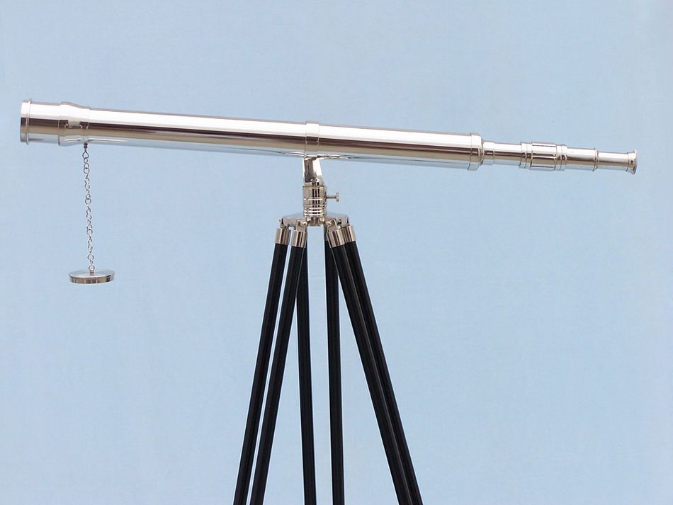 Floor Standing Chrome Galileo Telescope 65"