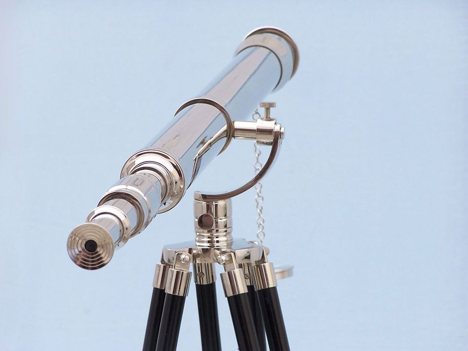 Floor Standing Chrome Galileo Telescope 65"