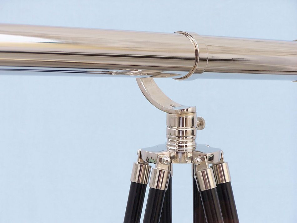 Floor Standing Chrome Galileo Telescope 65"