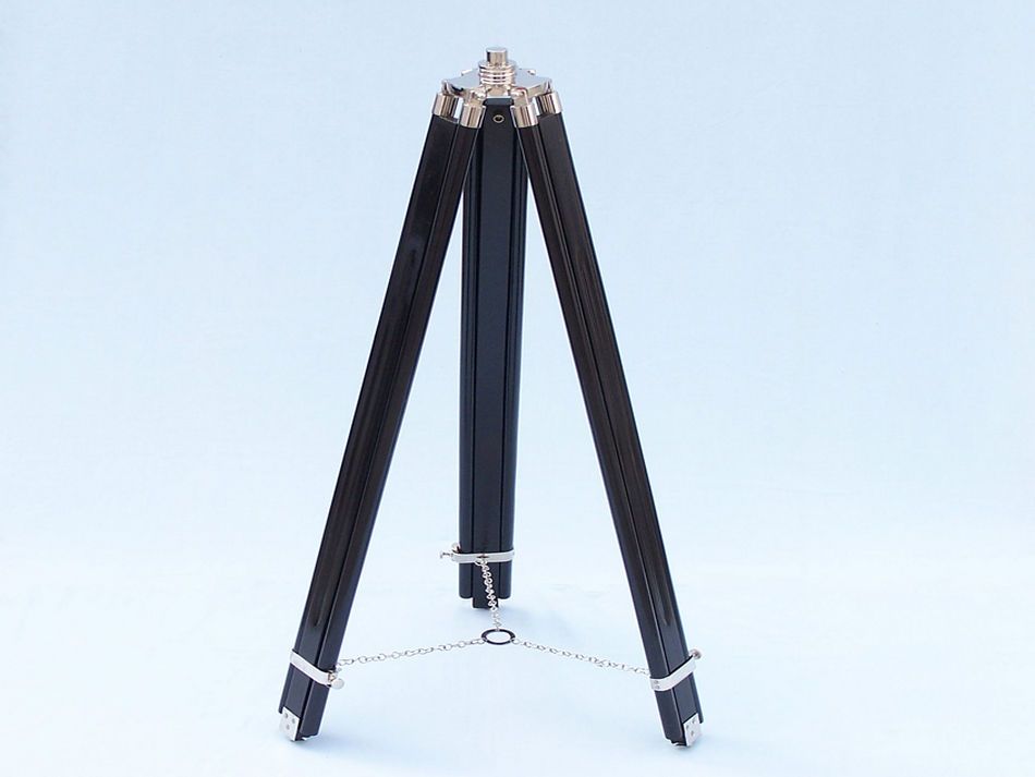 Floor Standing Chrome/Leather Galileo Telescope 65"