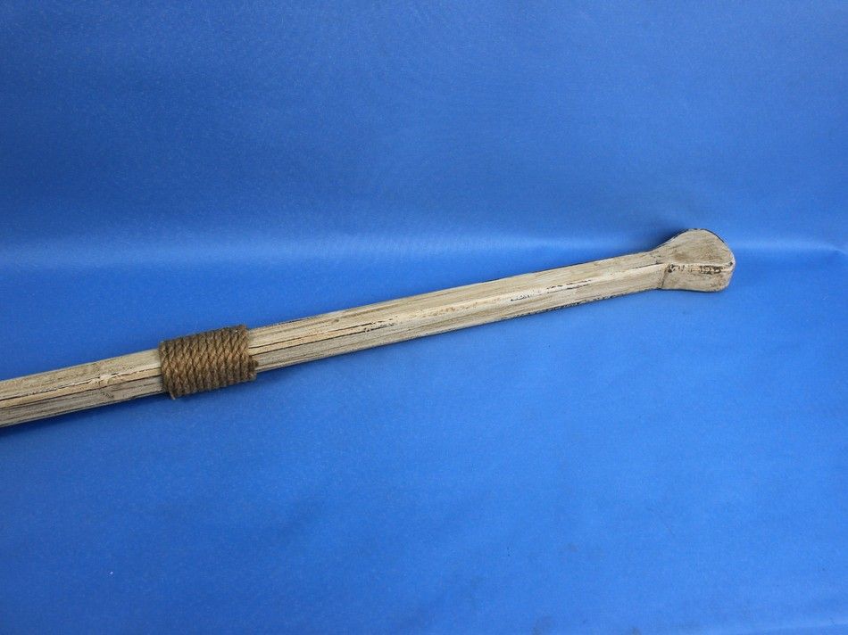 Wooden Rustic King Harbor Decorative Squared Rowing Boat Oar with Hooks 50"