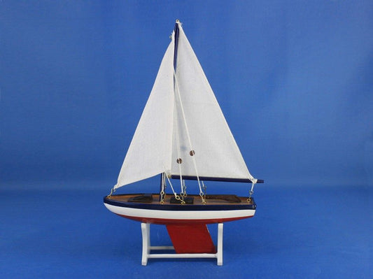 Wooden It Floats 12" - American Floating Sailboat Model