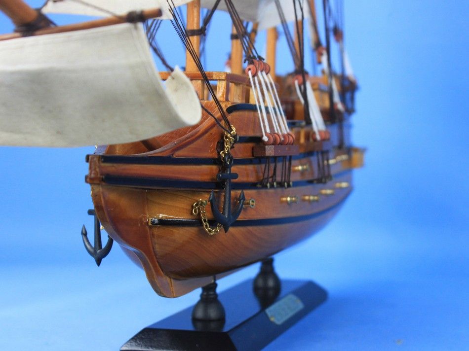 Wooden Spanish Galleon Tall Model Ship 20"