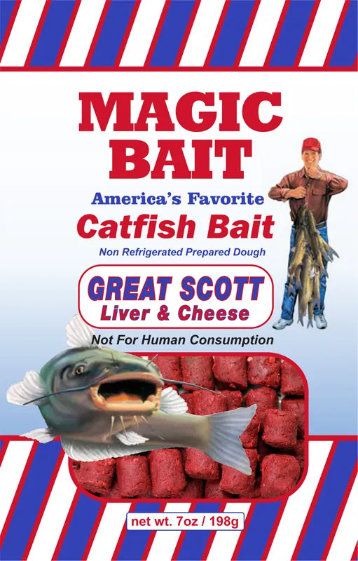 Magic Bait’s Great Scott Liver& Cheese Catfish Bait 2 Packages