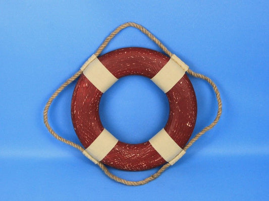 Vintage Red Decorative Lifering 10"