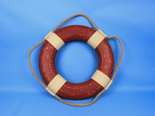Vintage Red Decorative Lifering 15"