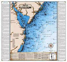 Mid-Atlantic Shipwreck Laminated Chart