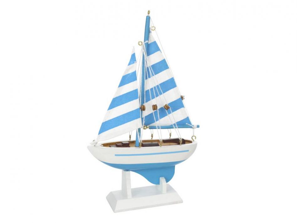 Wooden Anchors Aweigh Model Sailboat 9"