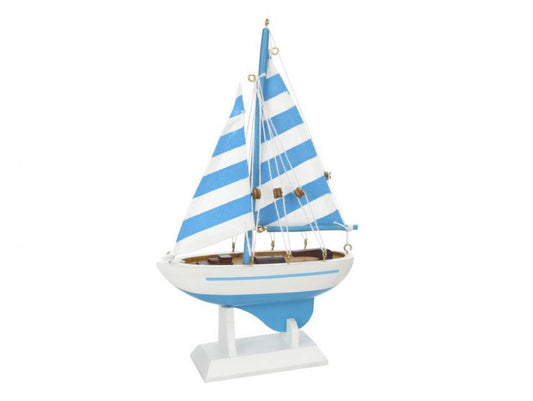 Wooden Anchors Aweigh Model Sailboat 9"