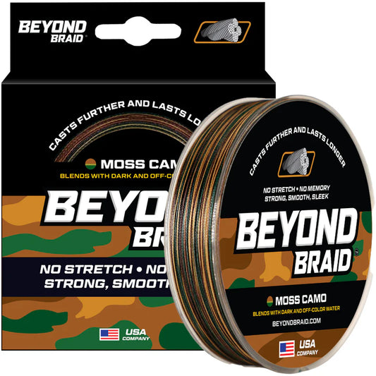 BEYOND BRAID MOSS CAMO BRAID 300-2000 Yards 8-100lb Test