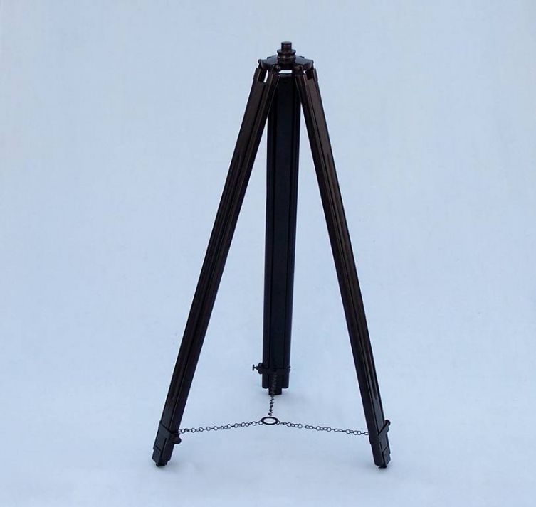Floor Standing Oil-Rubbed Bronze-White Leather With Black Stand Galileo Telescope 65"