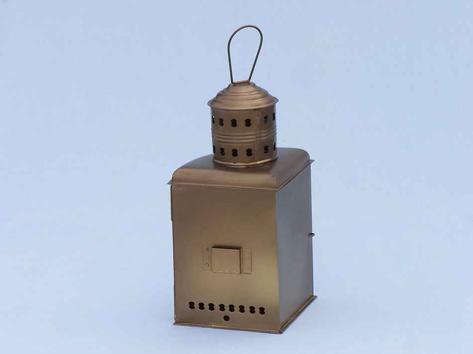 Antique Brass Port And Starboard Oil Lantern 17"